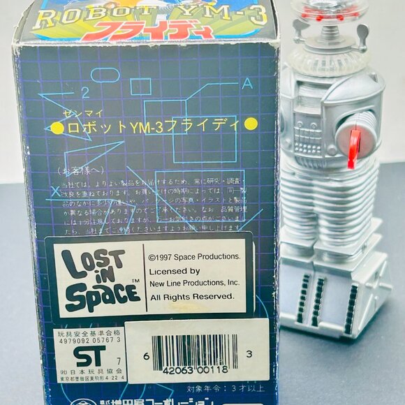 1985 Masudaya Lost in Space Wind Up Robot with Box - Picture 4 of 4